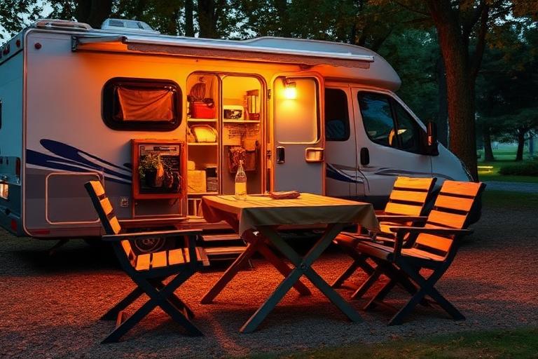 Campingmöbel im Wohnmobil / Caravan